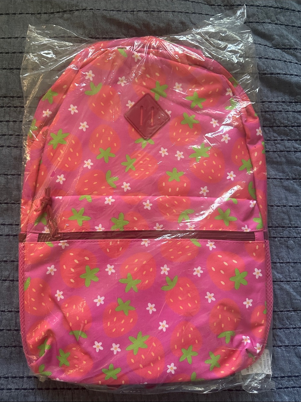 NWT Strawberry Print Backpack